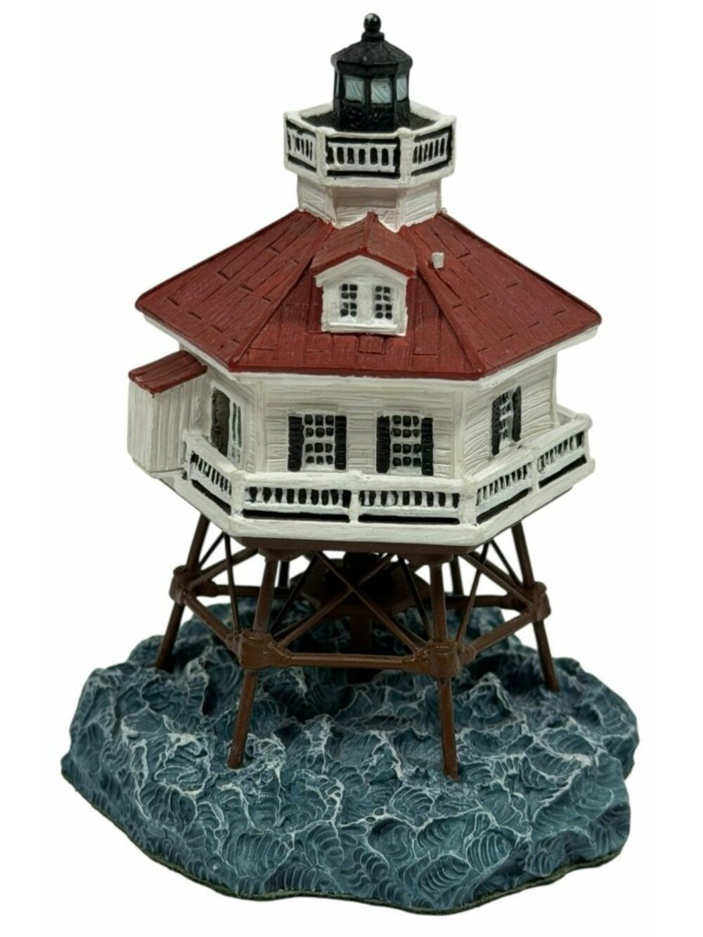 SIGNED Hooper Strait Maryland Model Lighthouse Figurine Harbour Lights #641 2001